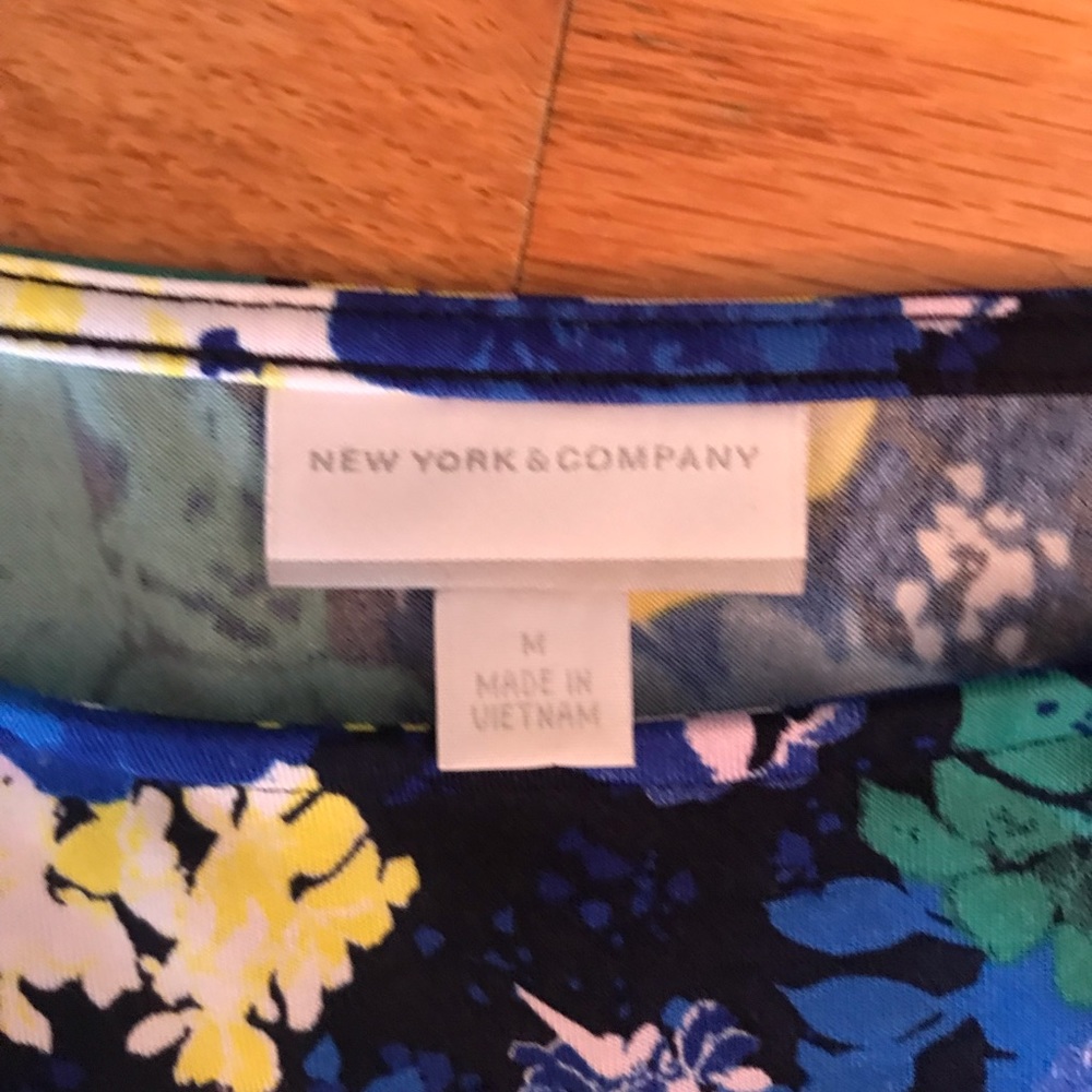 New York & Company Blue Floral Dress, medium - Picture 4 of 4